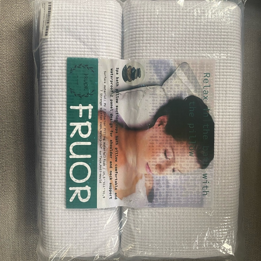 Bath pillows, brand new in packaging